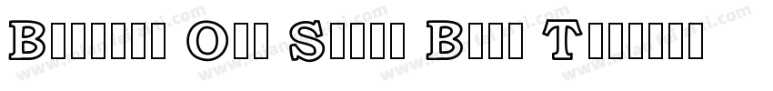 Bookman Old Style Bold T字体转换